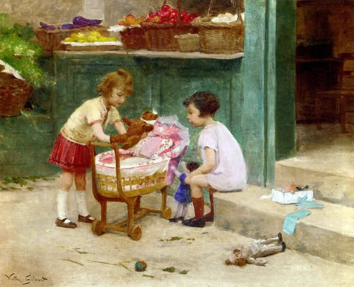 Victor Gabriel Gilbert The Favourite Teddy Bear